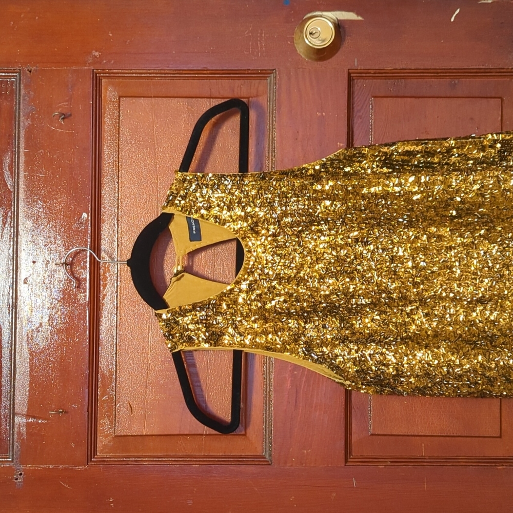 TRADED French Connection sequin top